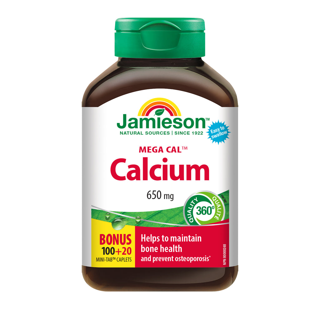 Jamieson Mega Cal Calcium 650mg 100+20 - DrugSmart Pharmacy