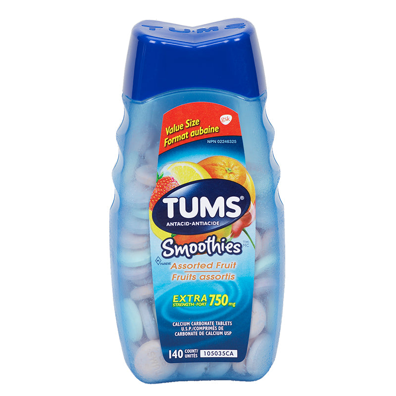 Tums Smoothies Ex St Asst Fruit 60 - DrugSmart Pharmacy