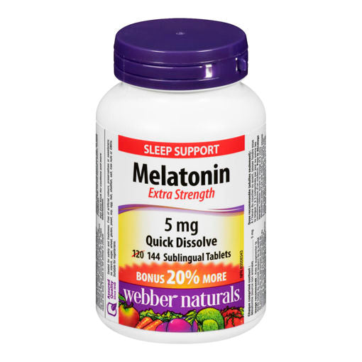 Webber Melatonin 5mg 120+24 Bonus - DrugSmart Pharmacy