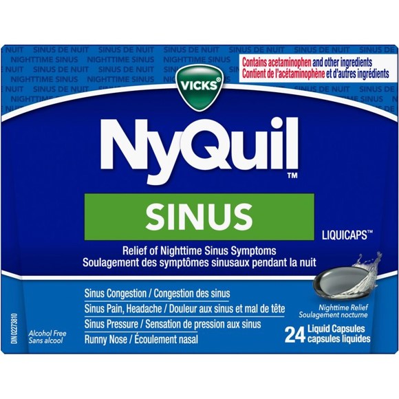 Vicks Nyquil Sinus Liquicaps 24 - DrugSmart Pharmacy