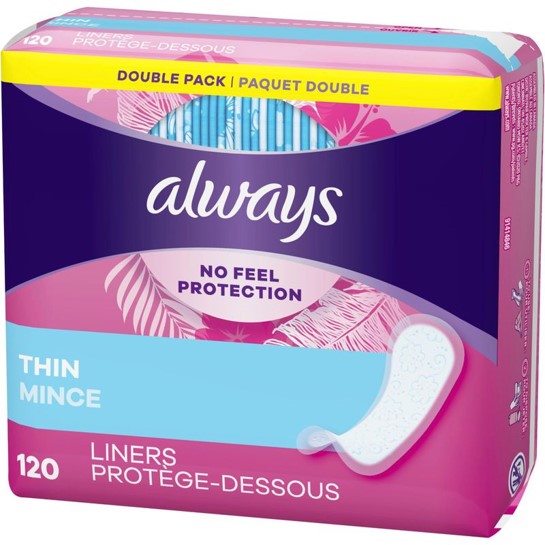 Always Thin Liners 120 - DrugSmart Pharmacy