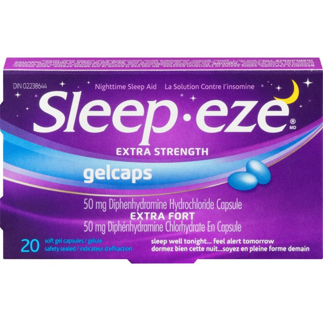 Sleep-Eze D Liquid Gelcaps 20 - DrugSmart Pharmacy