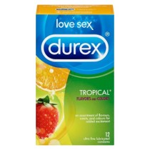 Durex Tropical Colours & Scents Lubricated 12 - DrugSmart Pharmacy