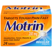 Motrin Ibuprofen Regular 24 - DrugSmart Pharmacy