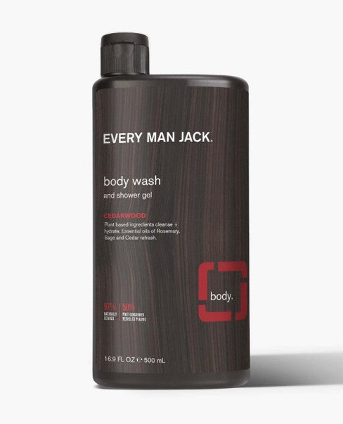 Every Man Jack Body Wash Cedarwood 500ml - DrugSmart Pharmacy