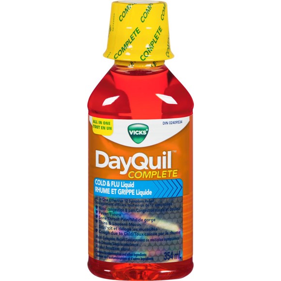 Vicks Dayquil Complete Cold & Flu Liquid 354ml - DrugSmart Pharmacy