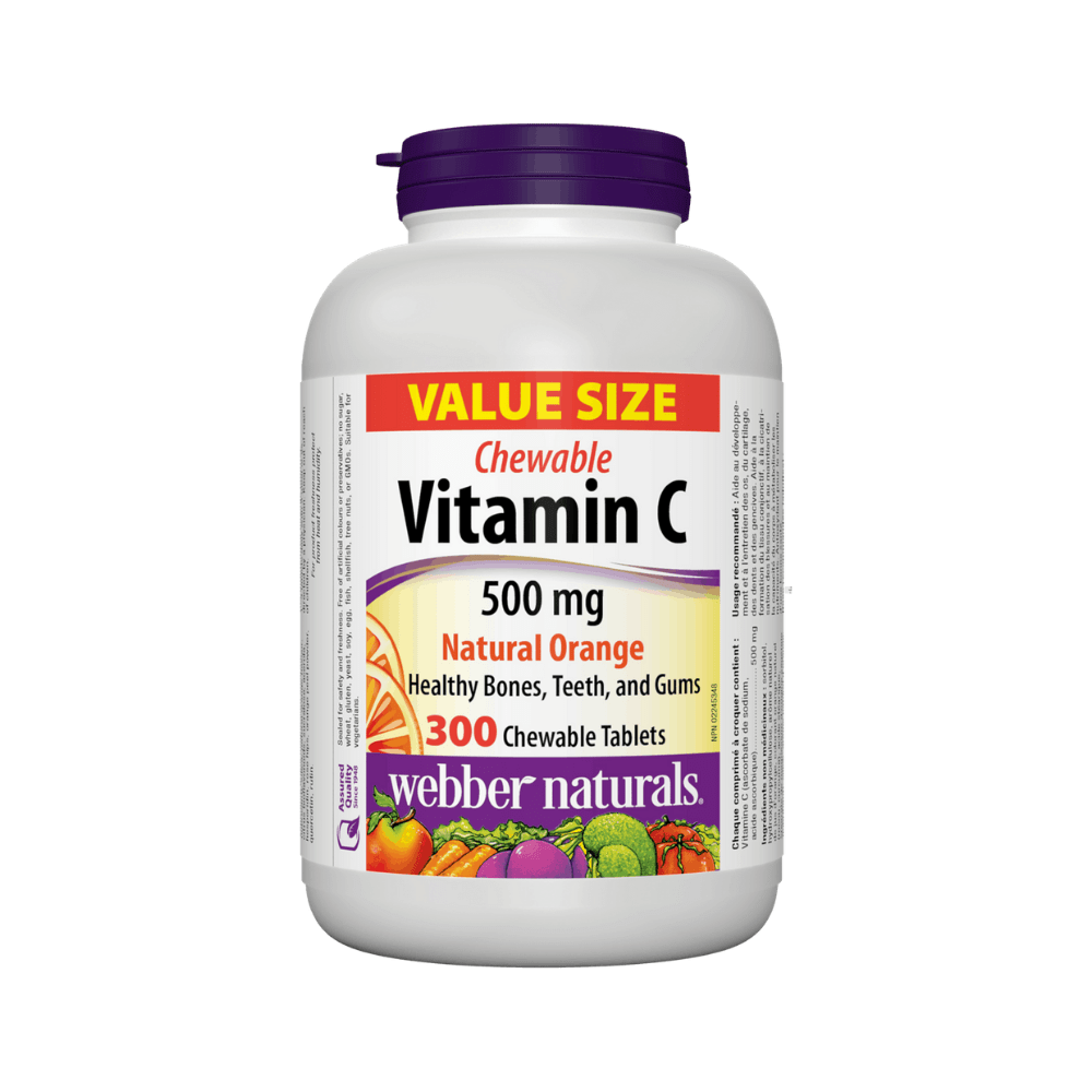 Webber Naturals® Vitamin C Chewable, 500 mg - DrugSmart Pharmacy